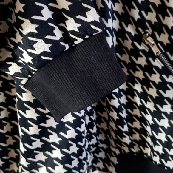 Houndstooth Bomber Jacket - Picture 7 of 8